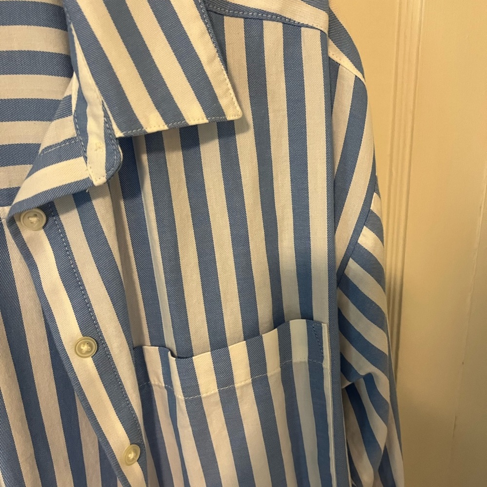 LOFT Striped Oversized Shirt - Picture 4 of 5